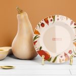 فایل لایه باز موکاپ بشقاب گرد چینی