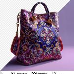 فایل لایه باز کیف سنتی رنگ بنفش فایل لایه باز کیف سنتی رنگ بنفش