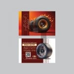 فایل لایه باز کارت ویزیت آپاراتی و لاستیک فروشی