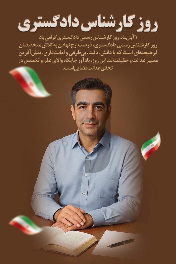 فایل لایه باز طرح بنر عمودی روز کارشناس رسمی دادگستری