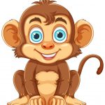 وکتور کارتونی میمون بازیگوش وکتور کارتونی میمون بازیگوش