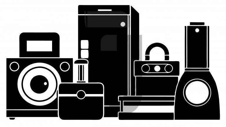 وکتور طرح های سیلوئت لوازم خانگی