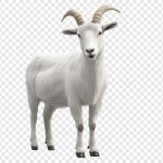 فایل لایه باز تصویر بز سفید با شاخ های منحنی فایل لایه باز تصویر بز سفید با شاخ های منحنی