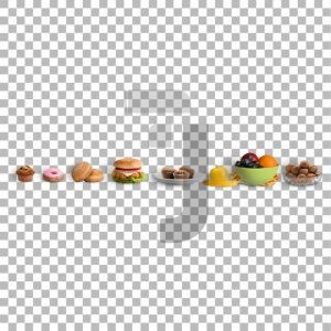 فایل لایه باز مواد غذایی مختلف