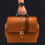 وکتور تصویر کیف چرم در دست مردانه وکتور تصویر کیف چرم در دست مردانه