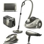 وکتور تصویر لوازم خانگی سیاه و سفید