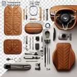 فایل لایه باز تصویر ست لوازم جانبی لوکس خودرو فایل لایه باز تصویر ست لوازم جانبی لوکس خودرو
