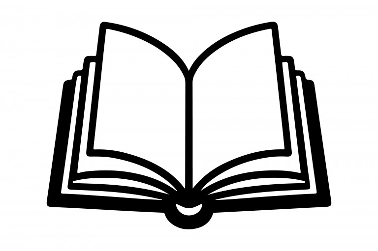 وکتور آیکون تصویر برداری نماد کتاب باز شده