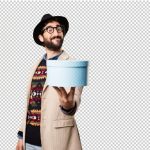 فایل لایه باز تصویر کاراکتر مرد هنرمند فایل لایه باز تصویر کاراکتر مرد هنرمند