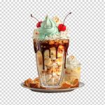 فایل لایه باز لیوان وافل بستنی شکلاتی خوشمزه فایل لایه باز لیوان وافل بستنی شکلاتی خوشمزه