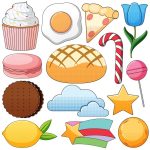وکتور تصویر خوراکی های مختلف