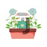 وکتور کارتونی گل های ناز آپارتمانی وکتور کارتونی گل های ناز آپارتمانی