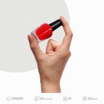 فایل لایه باز لاک ناخن در دست