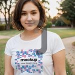 فایل لایه باز طراحی موکاپ تی شرت سفید فایل لایه باز طراحی موکاپ تی شرت سفید