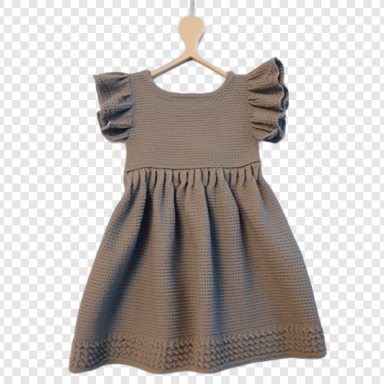 فایل لایه باز لباس قهوه ای بافته شده