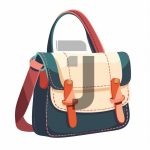 وکتور کیف دستی چرم از نمای راست وکتور کیف دستی چرم از نمای راست