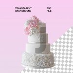 فایل لایه باز کیک چهار طبقه عروسی