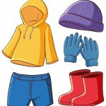 وکتور تصویر یک دست لباس