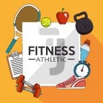 وکتور طراحی بدنسازی ورزشی تناسب اندام