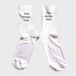 فایل لایه باز موکاپ دو جوراب سفید بدون پس زمینه فایل لایه باز موکاپ دو جوراب سفید بدون پس زمینه