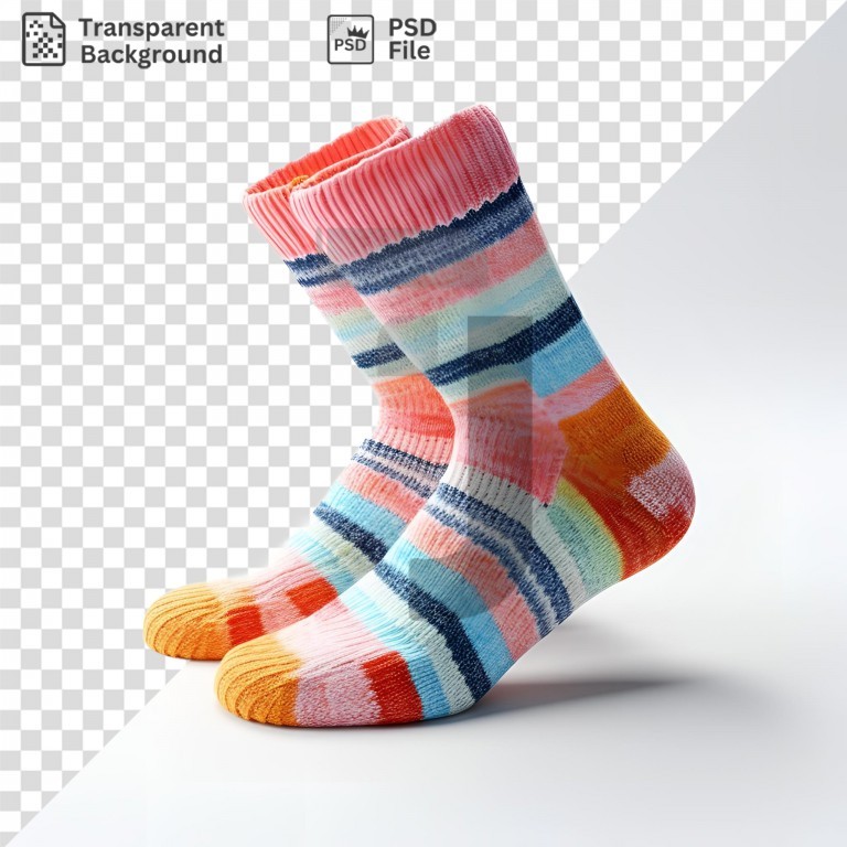 فایل لایه باز جوراب ساق بلند رنگی