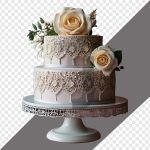 فایل لایه باز کیک دو طبقه با ظرف پایه دار