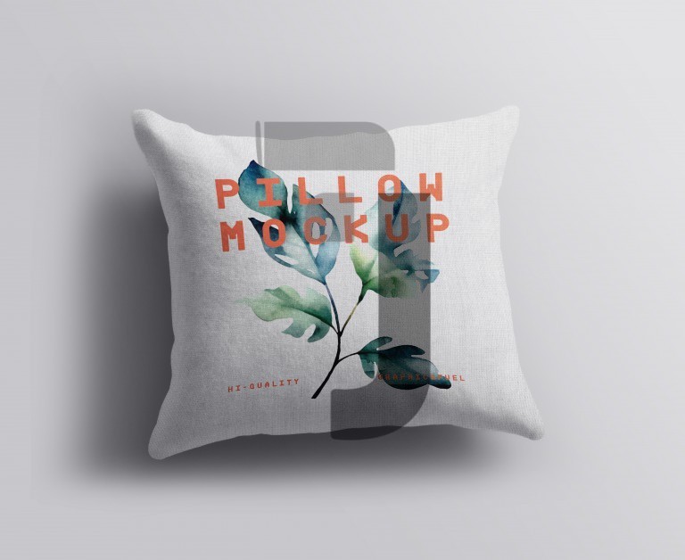 فایل لایه باز موکاپ کوسن از نمای بالا