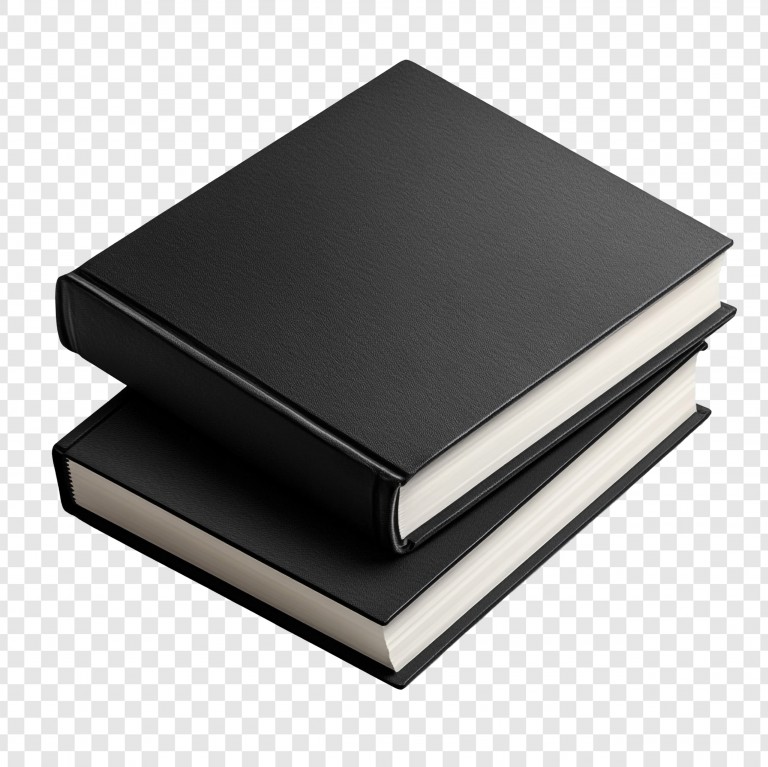 فایل لایه باز تصویر دو کتاب روی هم چیده شده