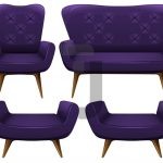 وکتور ست مبلمان بنفش