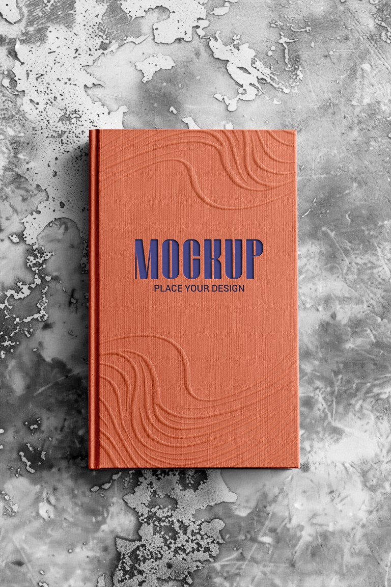 فایل لایه باز طراحی موکاپ دفترچه یادداشت از نمای بالا