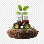 فایل لایه باز تصویر تراکتور در زمین کشاورزی