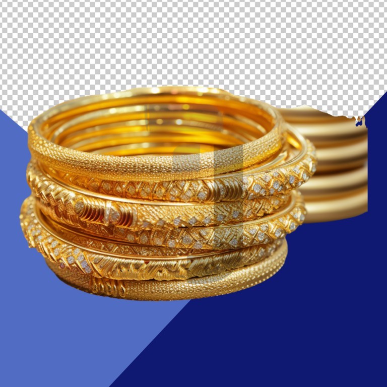 فایل لایه باز تصویر النگو طلا زنانه