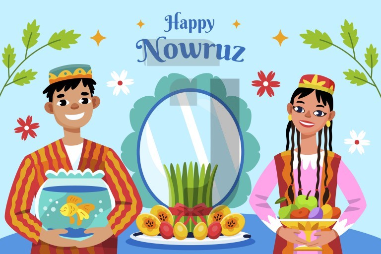 وکتور تصویرسازی نوروزی