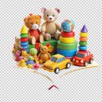 فایل لایه باز مجموعه اسباب بازی های کودکان