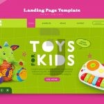 فایل لایه باز قالب صفحه فرود فروشگاه اسباب بازی فایل لایه باز قالب صفحه فرود فروشگاه اسباب بازی