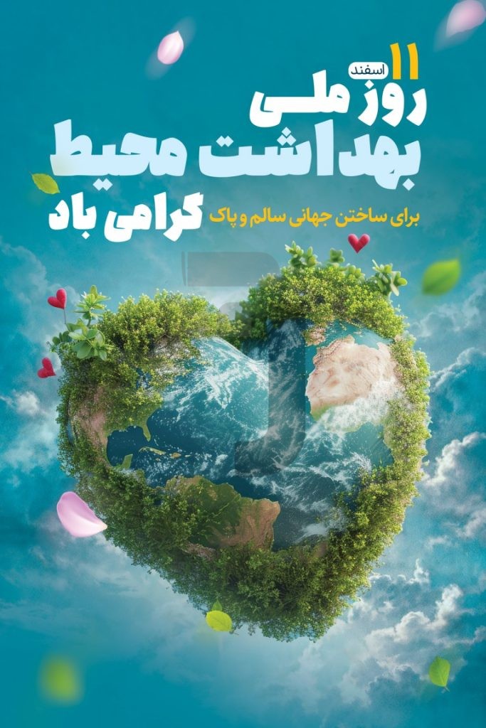 فایل لایه باز طرح بنر روز ملی بهداشت محیط