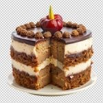 فایل لایه باز کیک شکلاتی خامه ای