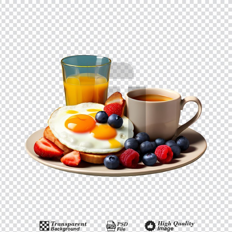 فایل لایه باز تصویر سینی صبحانه