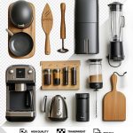 فایل لایه باز ست لوازم آشپزخانه رنگ سیلور