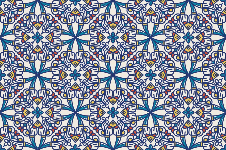وکتور الگوی یکپارچه طرح هنری