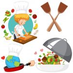 وکتور تصویر سرآشپز کارتونی