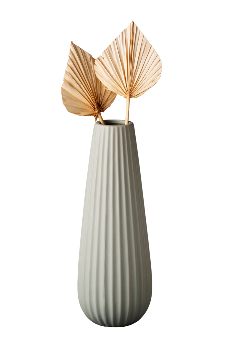 فایل لایه باز گلدان مدرن در پس زمینه شفاف