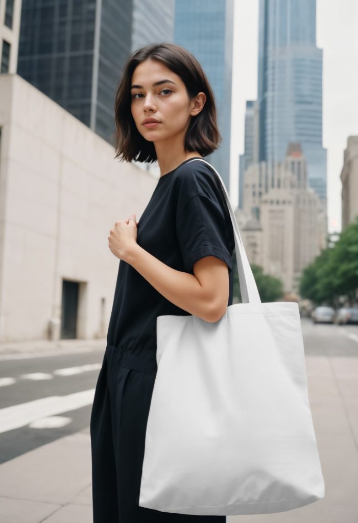 فایل لایه باز موکاپ طراحی کیف زنانه پارچه ای
