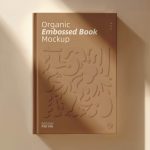 فایل لایه باز موکاپ طرح جلد کتاب از نمای روبرو