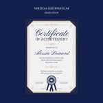 فایل لایه باز الگوی سرتیفیکیت