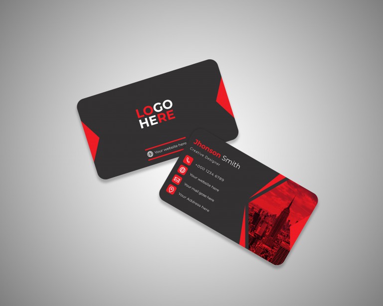 فایل لایه باز طرحی موکاپ کارت ویزیت