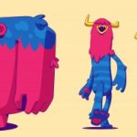 وکتور کاراکترهای هیولایی