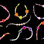 وکتور مجموعه دستبند های مهره ای