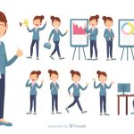 وکتور شخصیت زن در تجارت