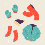 وکتور تصویر لباس های زمستانی